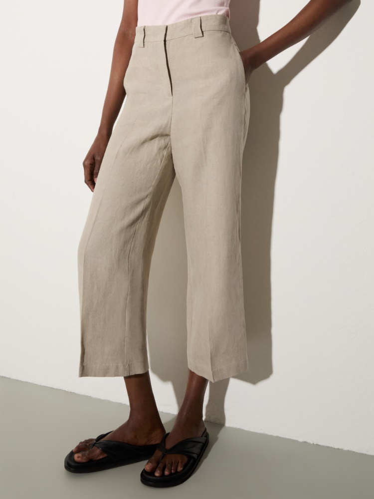 Pure linen trousers - MAX&Co.