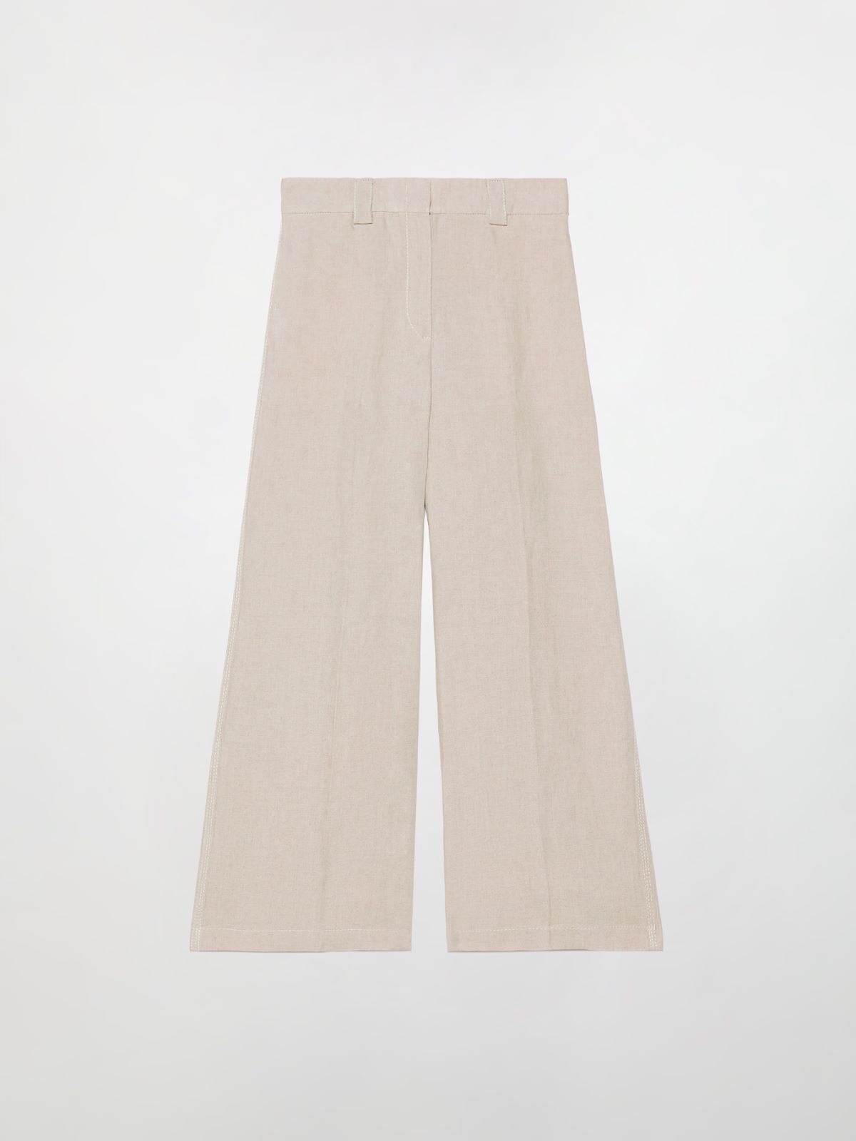 Pure linen trousers - OFF-WHITE - MAX&Co.
