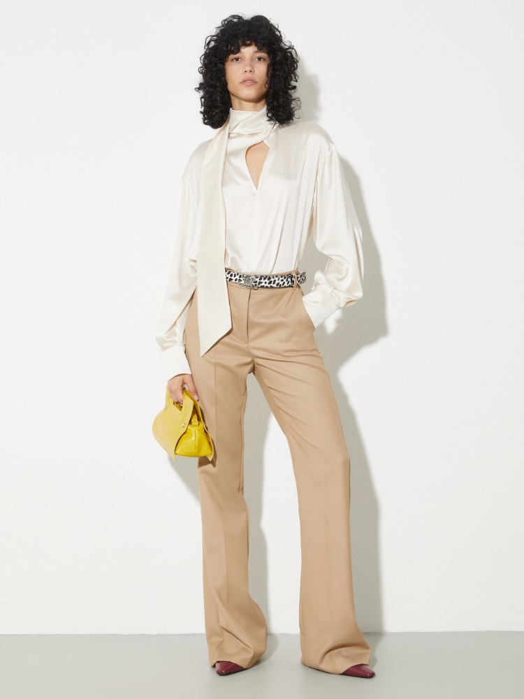 Wool-blend bootcut trousers - MAX&Co. - 4