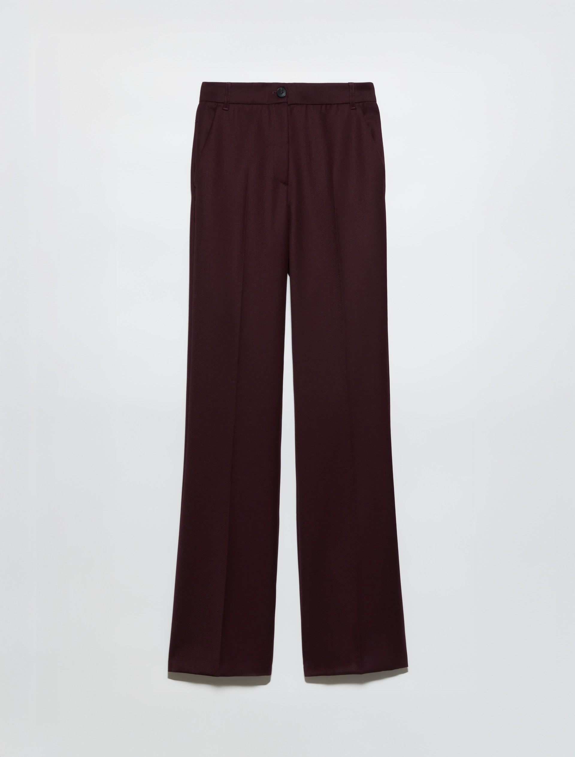 Wool-blend bootcut trousers - BORDEAUX - MAX&Co. - 5