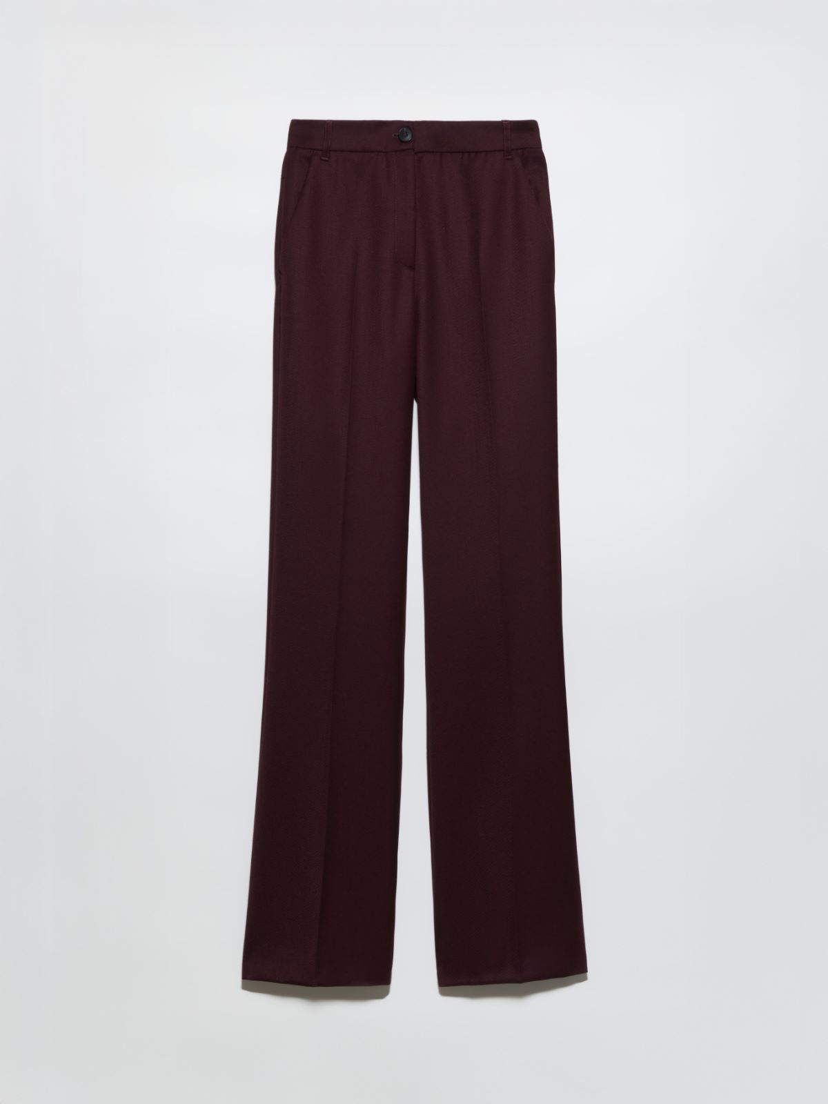 Wool-blend bootcut trousers - BORDEAUX - MAX&Co. - 5