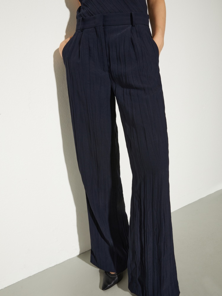 Crinkled envers-satin trousers - MAX&Co. - 3