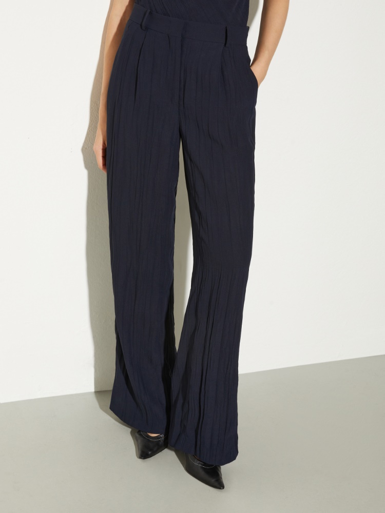 Crinkled envers-satin trousers - MAX&Co.