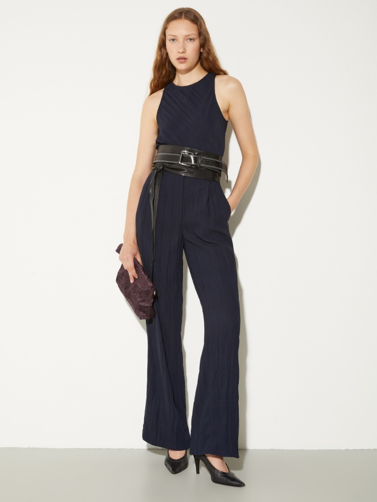 Crinkled envers-satin trousers - MAX&Co. - 4