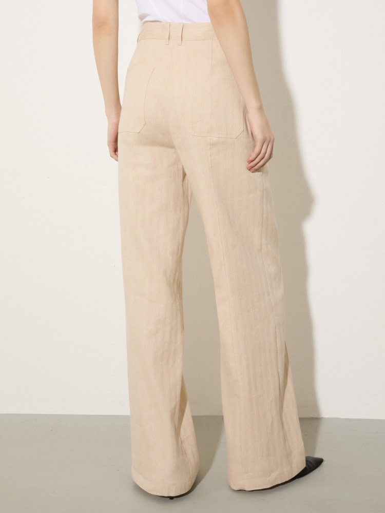 Linen and cotton trousers - MAX&Co. - 2