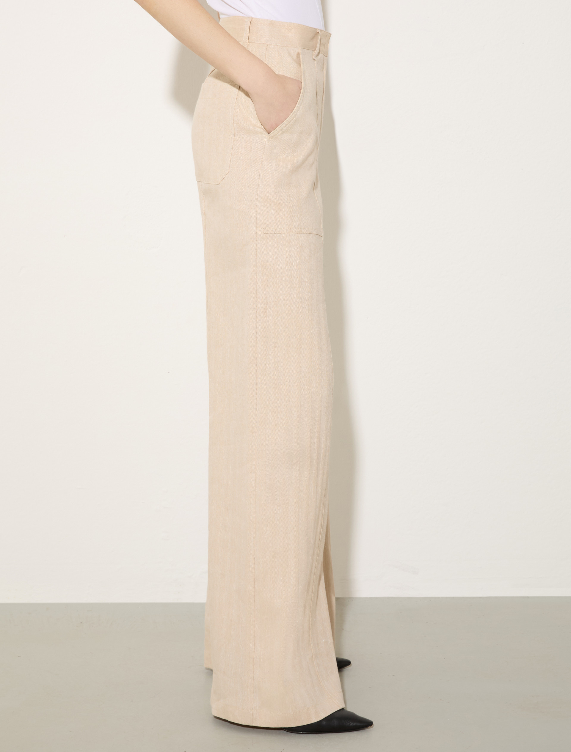 Pantalon en coton et lin - CHANVRE - MAX&Co. - 6