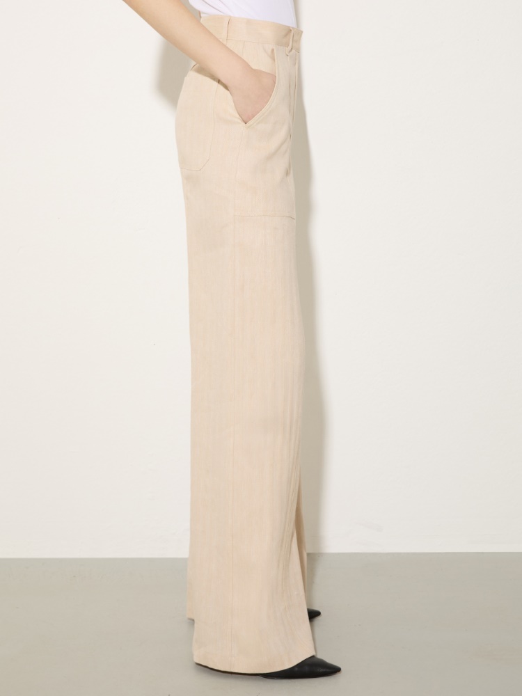 Linen and cotton trousers - MAX&Co. - 4