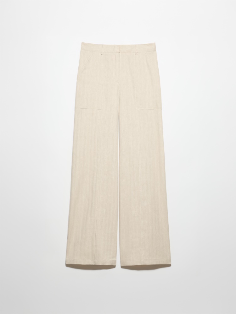 Pantalon en coton et lin - CHANVRE - MAX&Co.