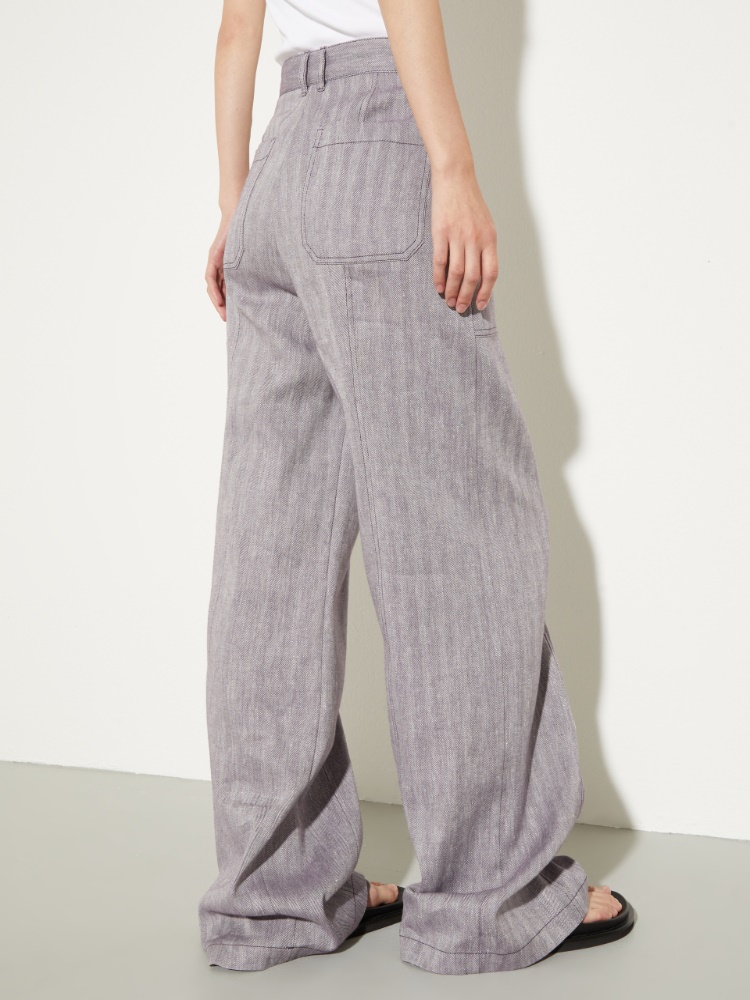 Linen and cotton trousers - MAX&Co. - 2