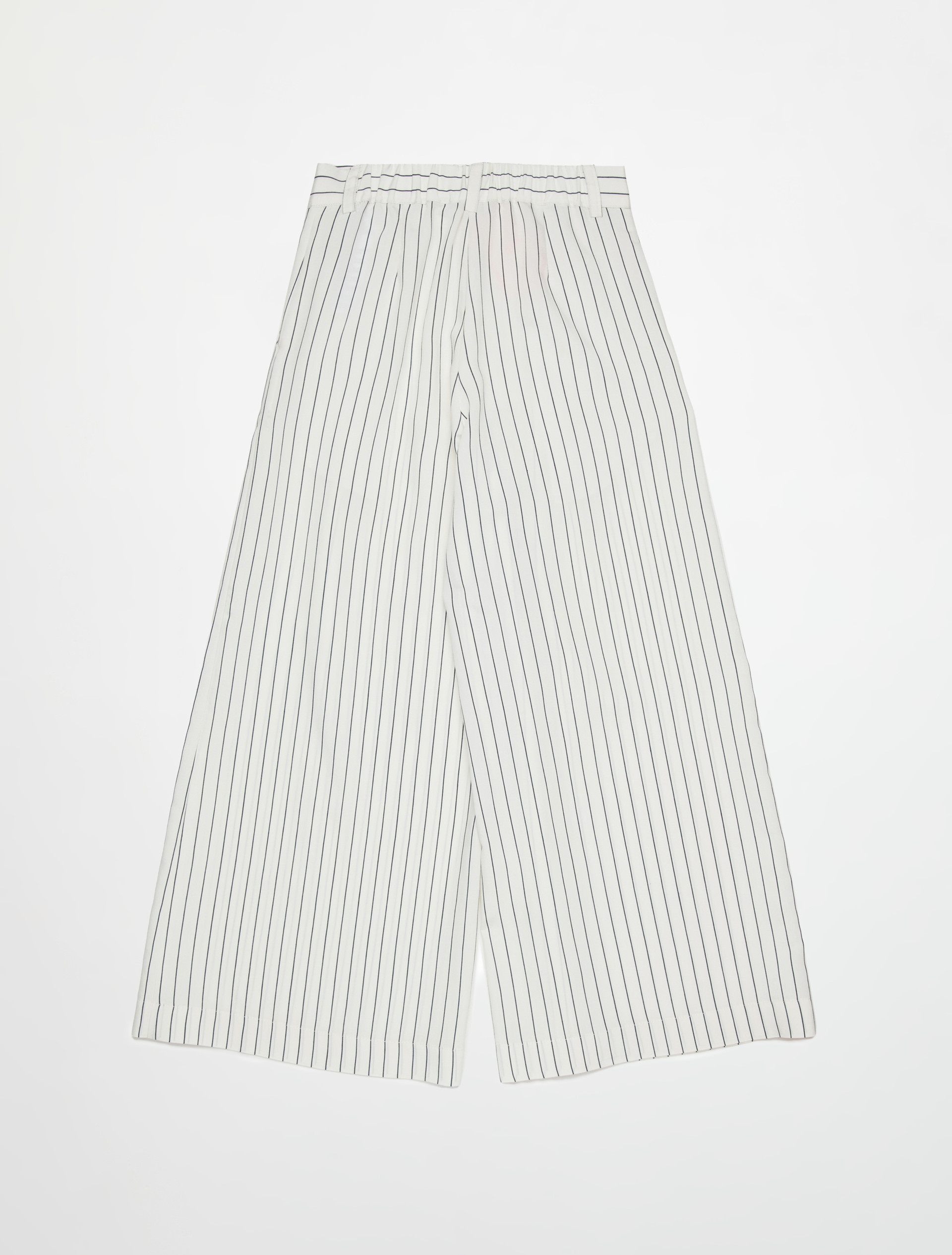 Pantalones palazzo de rayas con logo KID - WHITE - MAX&Co. - 2
