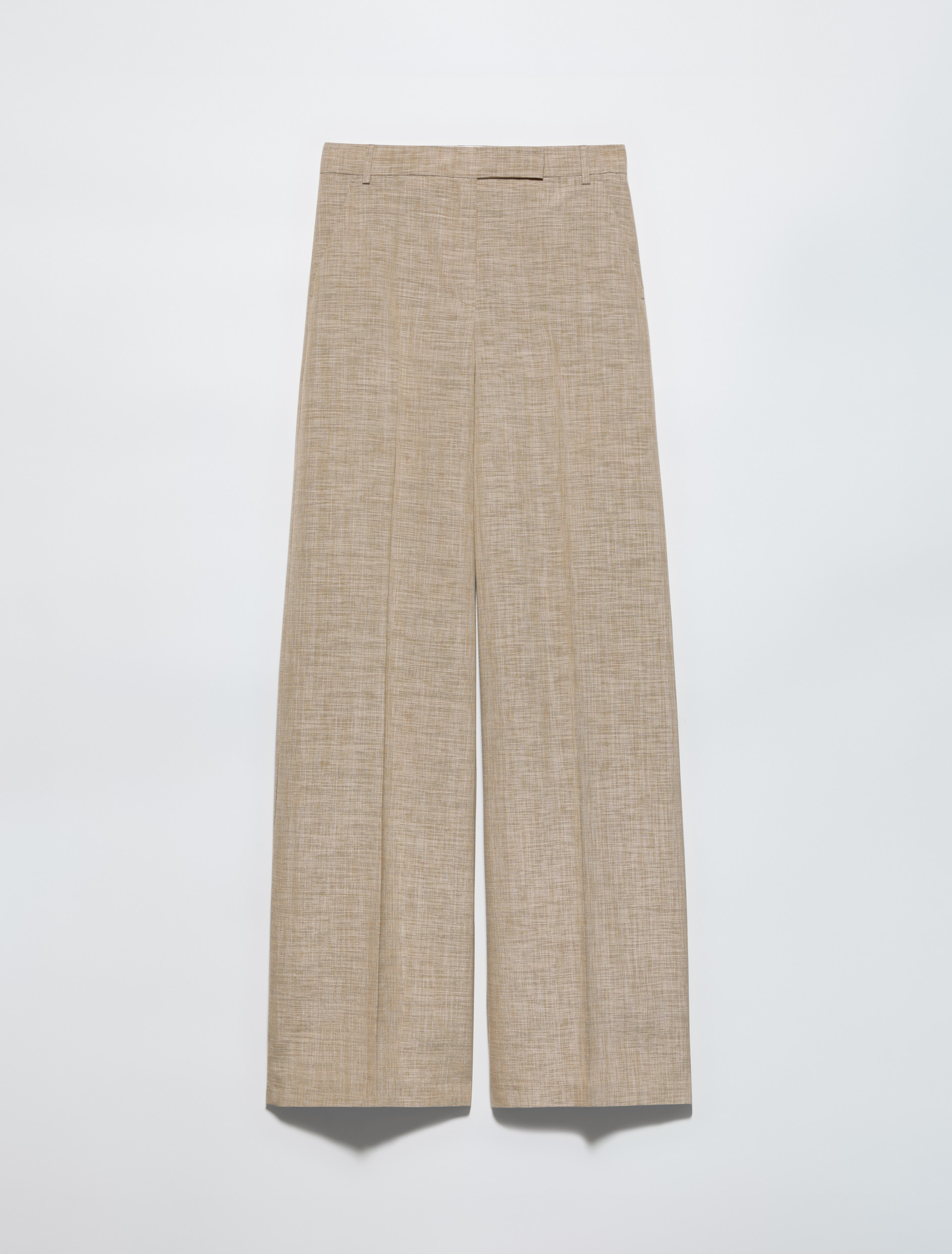 Wide-leg slub grisaille trousers, light grey | MAX&Co. Wide-leg slub grisaille trousers - LIGHT GREY - MAX&Co. - 5