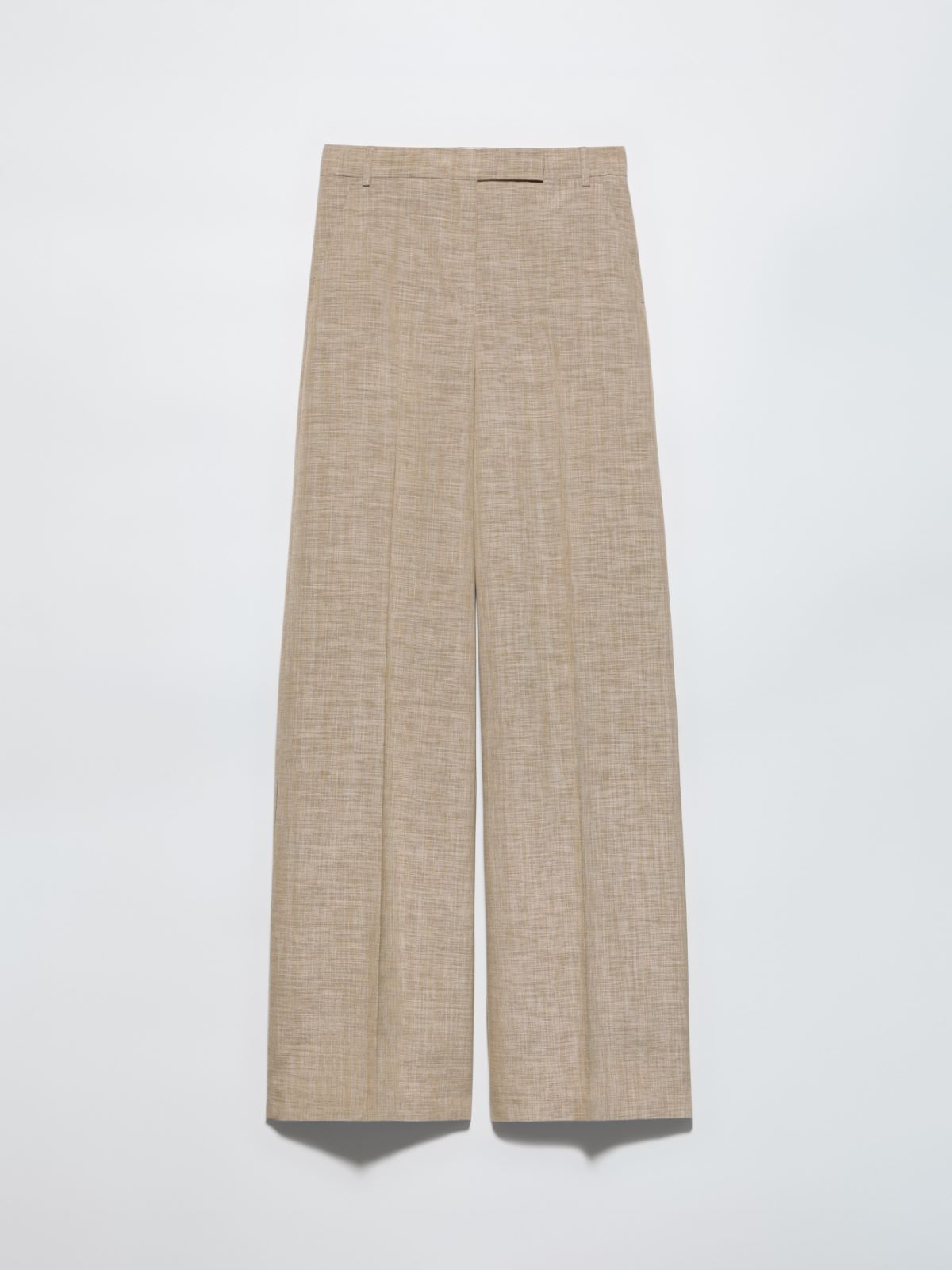 Wide-leg slub grisaille trousers, light grey | MAX&Co. Wide-leg slub grisaille trousers - LIGHT GREY - MAX&Co. - 5