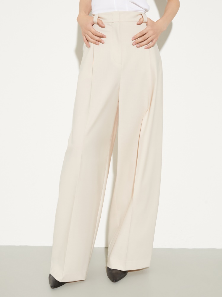 Wide-leg wool-blend trousers - MAX&Co.