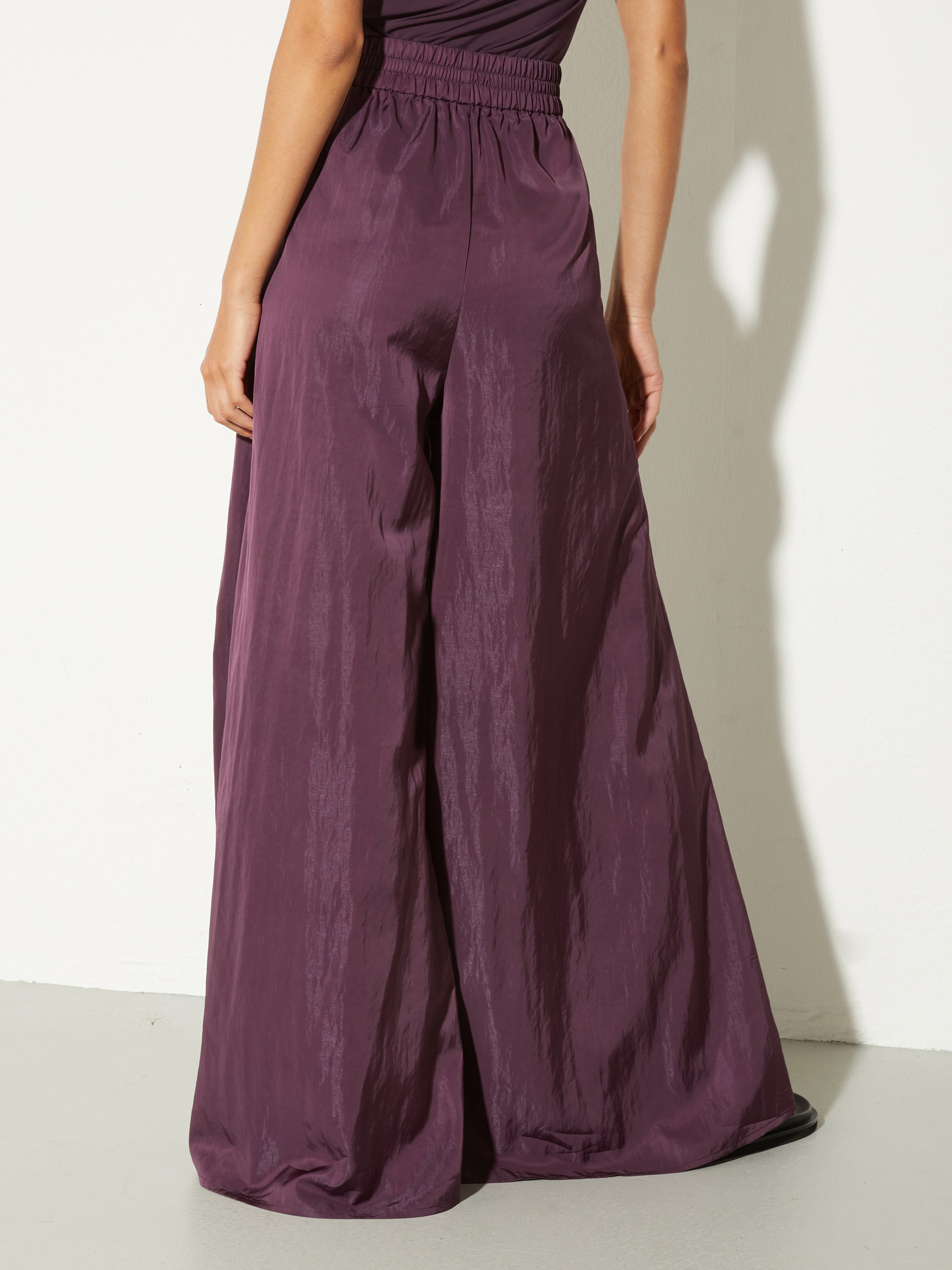 Fallschirmhose mit weitem Bein - DUNKEL VIOLETT - MAX&Co. - 2