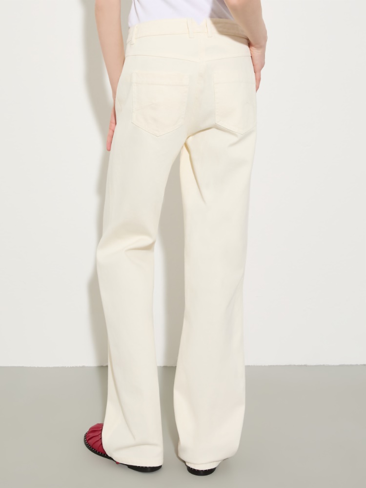 Straight-leg cotton-drill trousers - MAX&Co. - 2