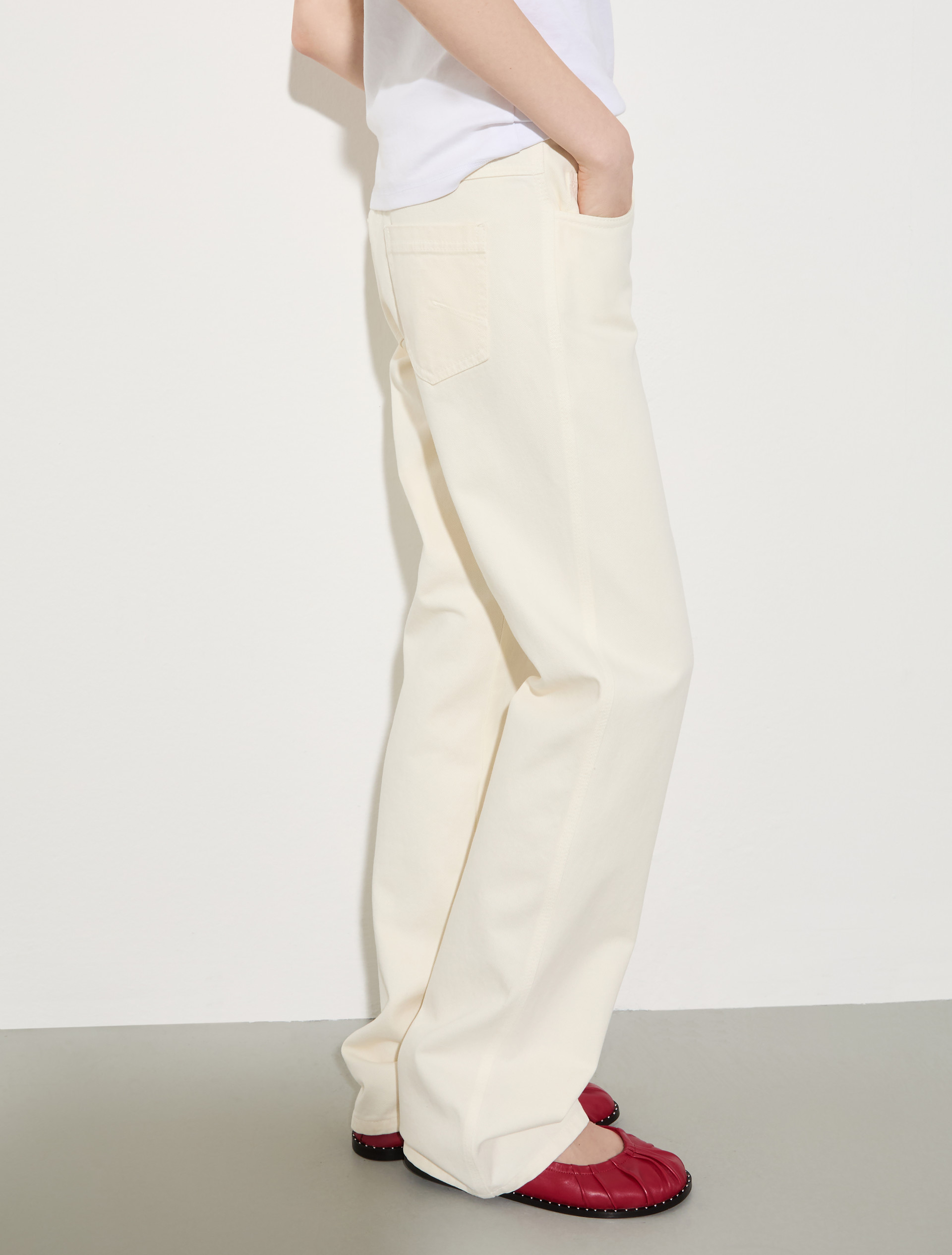 Pantaloni straight leg in drill - PANNA - MAX&Co. - 3