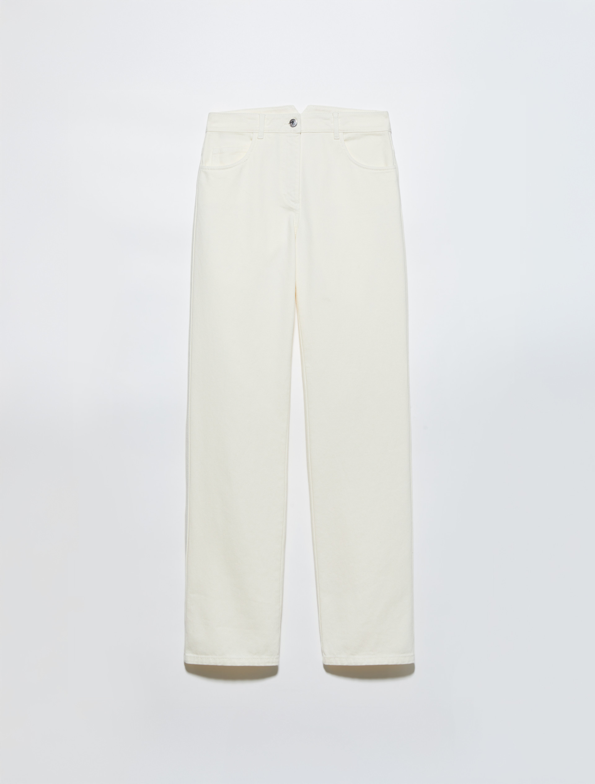 Pantaloni straight leg in drill - PANNA - MAX&Co. - 5