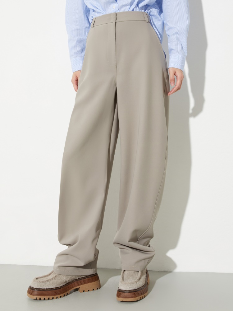 Barrel-leg stretch trousers - MAX&Co.