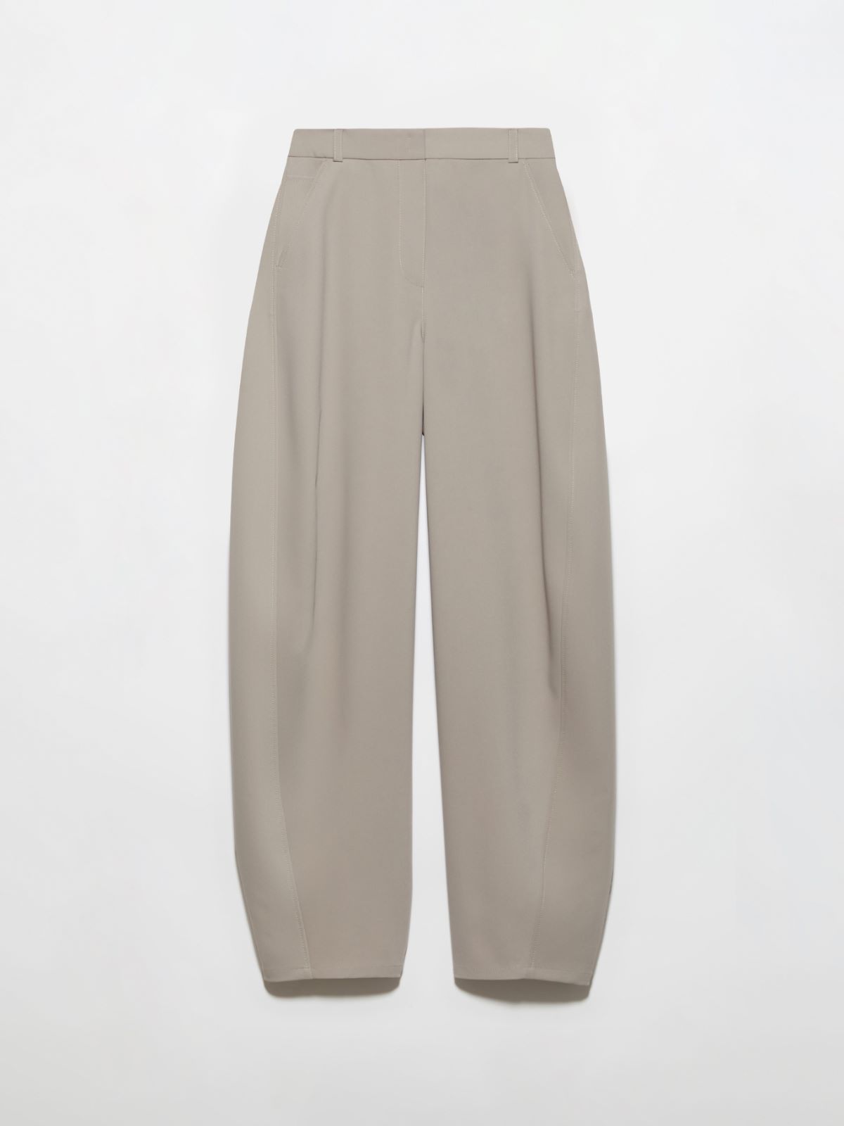 Barrel-leg stretch trousers, light grey | MAX&Co. Barrel-leg stretch trousers - LIGHT GREY - MAX&Co. - 5