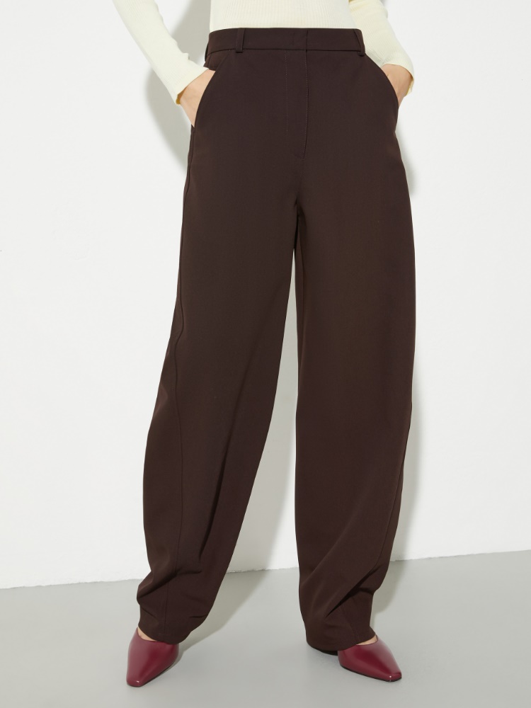 Barrel-leg stretch trousers - MAX&Co.
