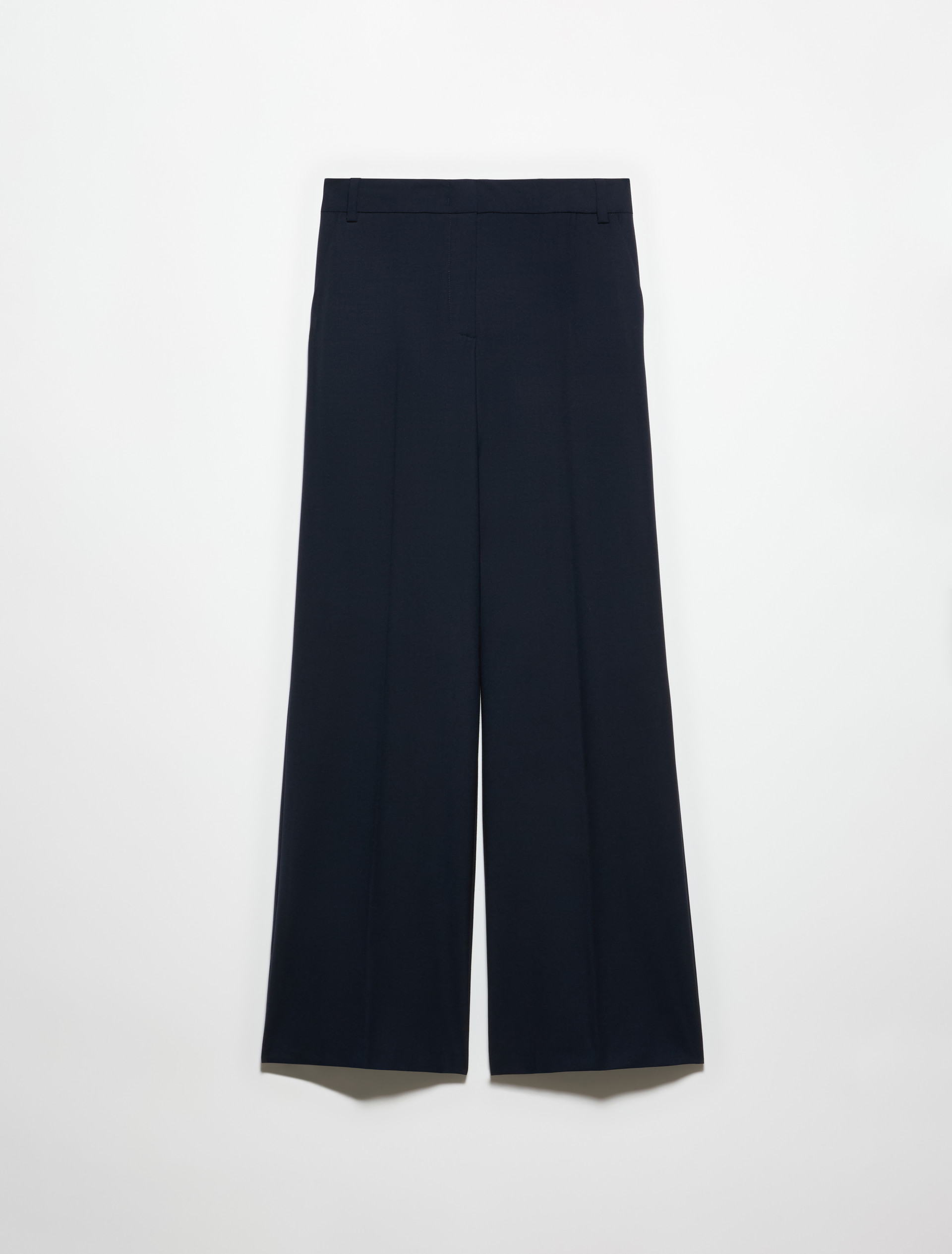 Pantalon droit en laine mélangée - BLEU - MAX&Co. - 5