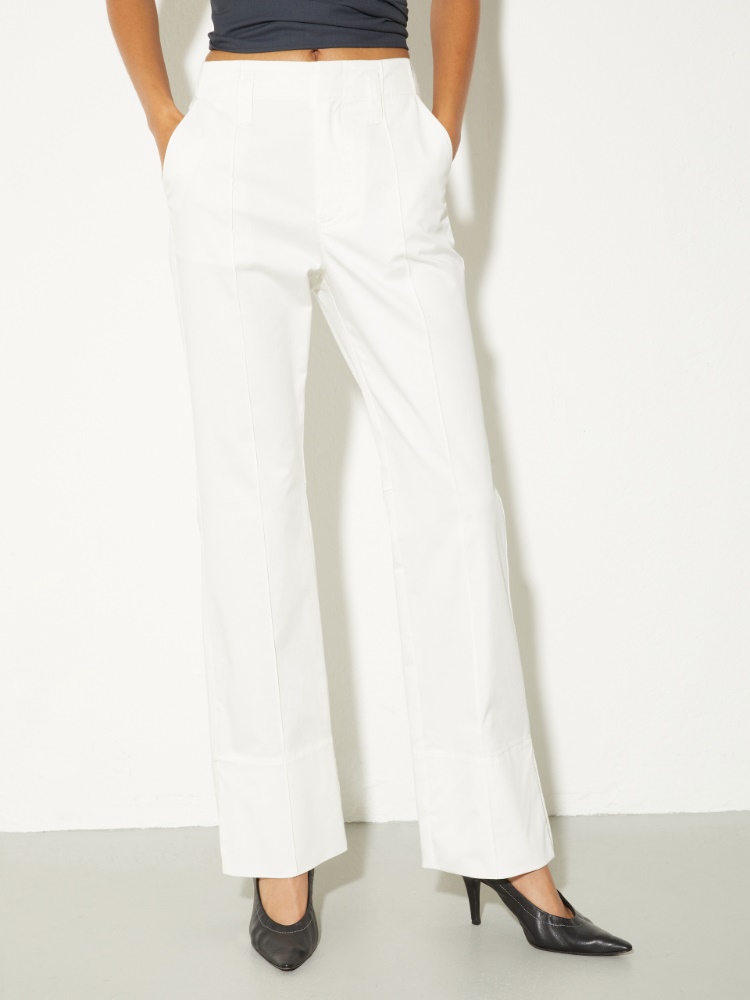 Cotton-gabardine trousers - MAX&Co.