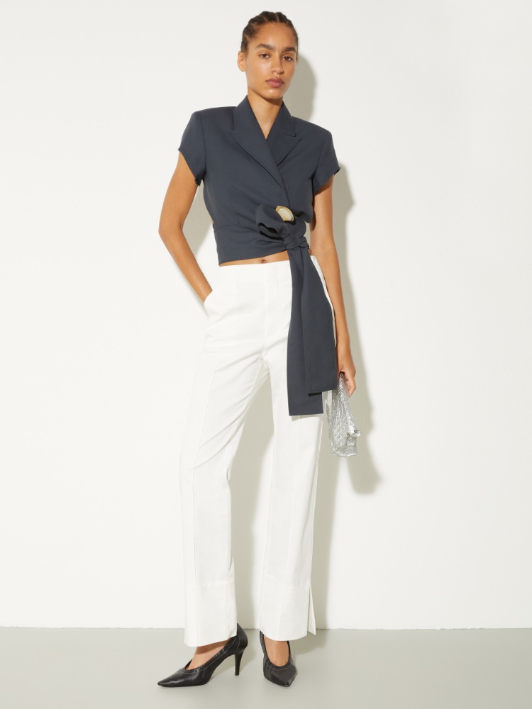Cotton-gabardine trousers - MAX&Co. - 4