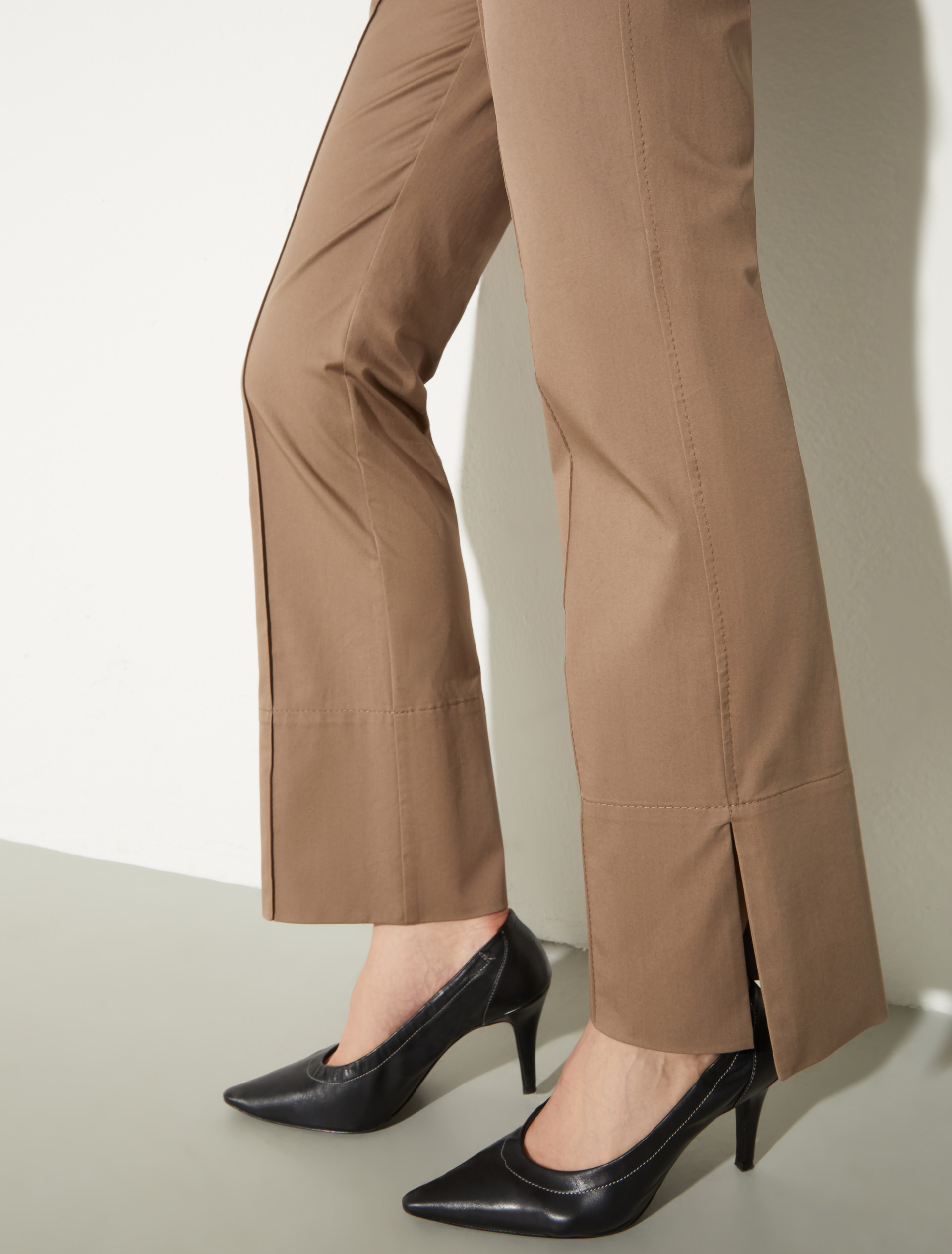 Pantalón de gabardina de algodón - CACAO - MAX&Co. - 3