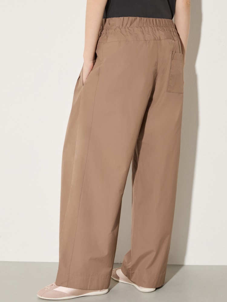 Wide-fit poplin trousers - MAX&Co. - 2