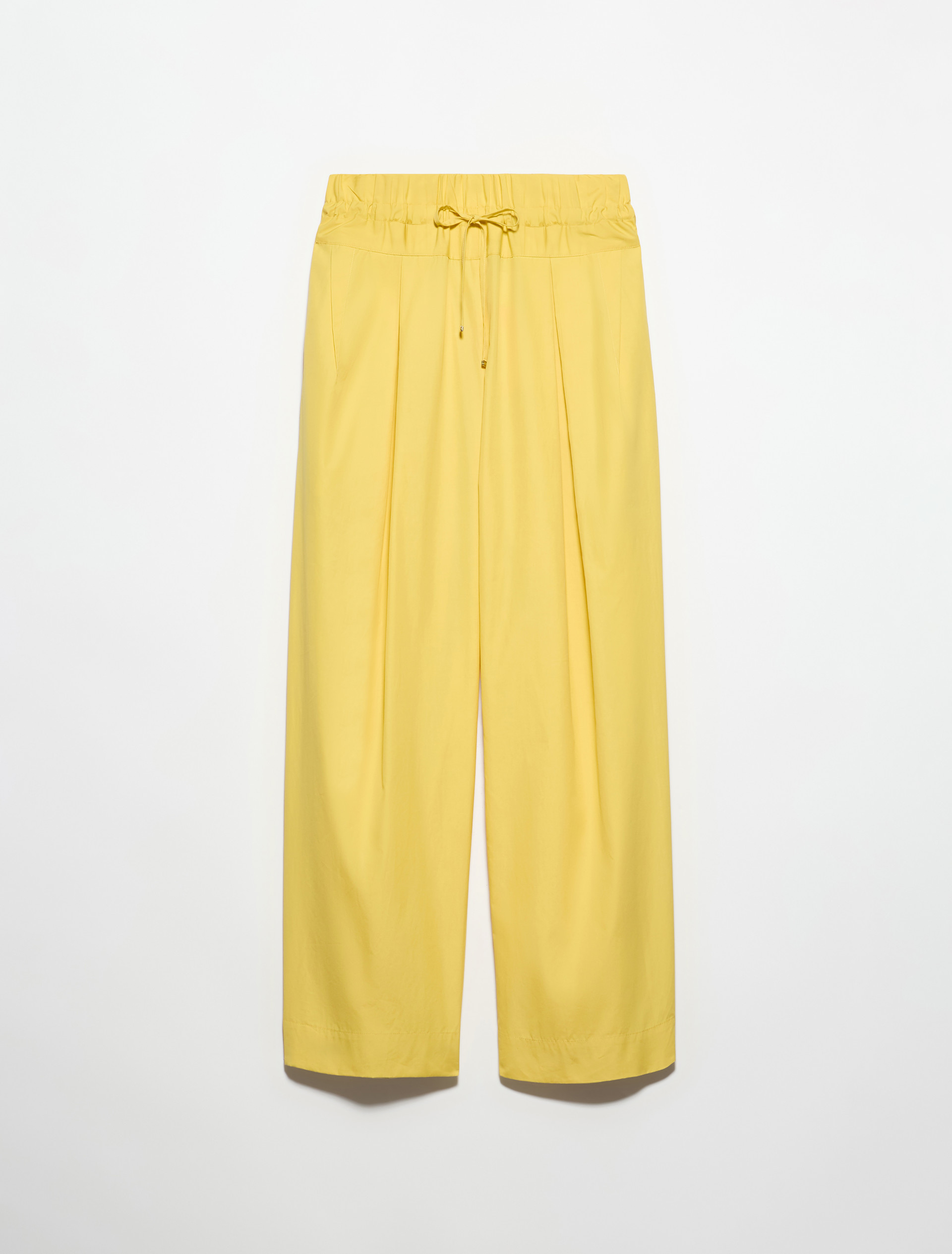Wide-fit poplin trousers - LIGHT YELLOW - MAX&Co. - 5