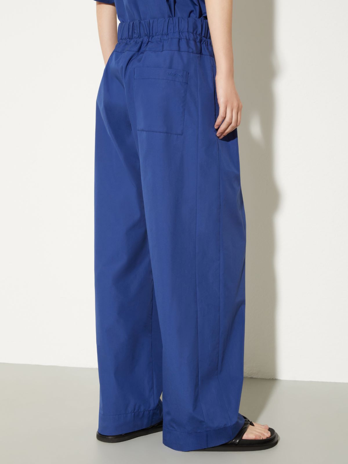 Wide-fit poplin trousers, navy | MAX&Co. Wide-fit poplin trousers - NAVY - MAX&Co. - 2