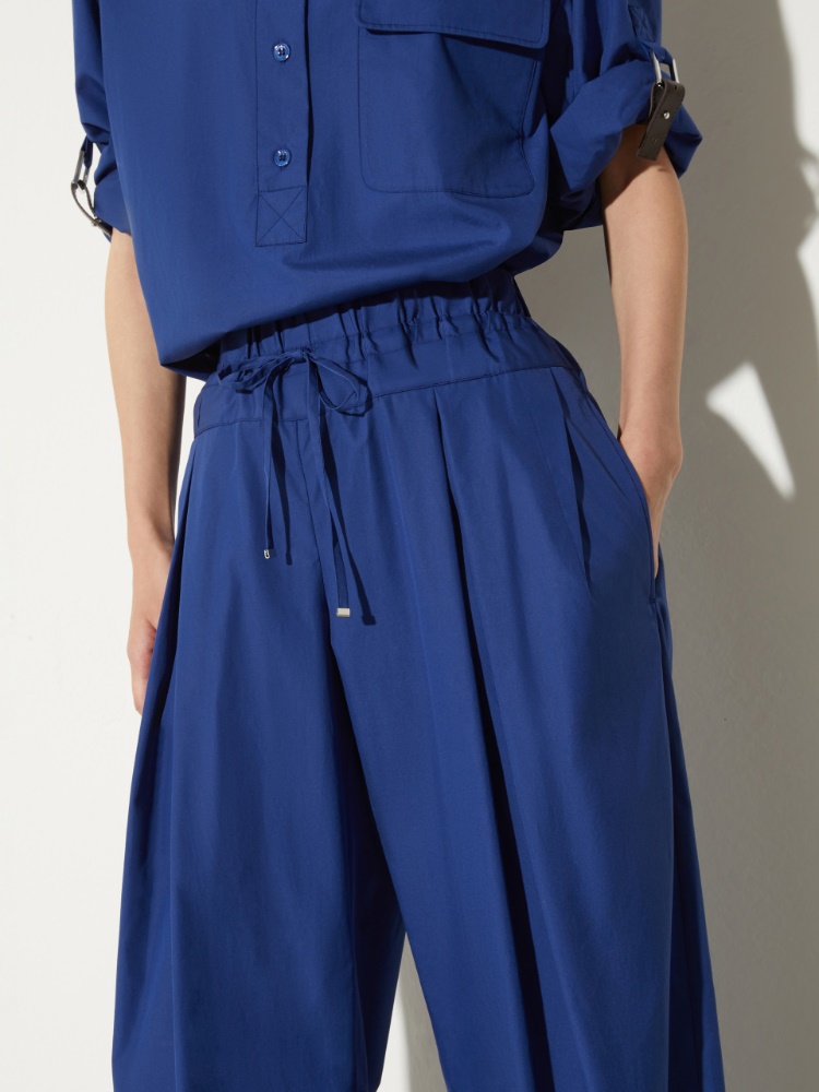 Wide-fit poplin trousers - MAX&Co. - 3