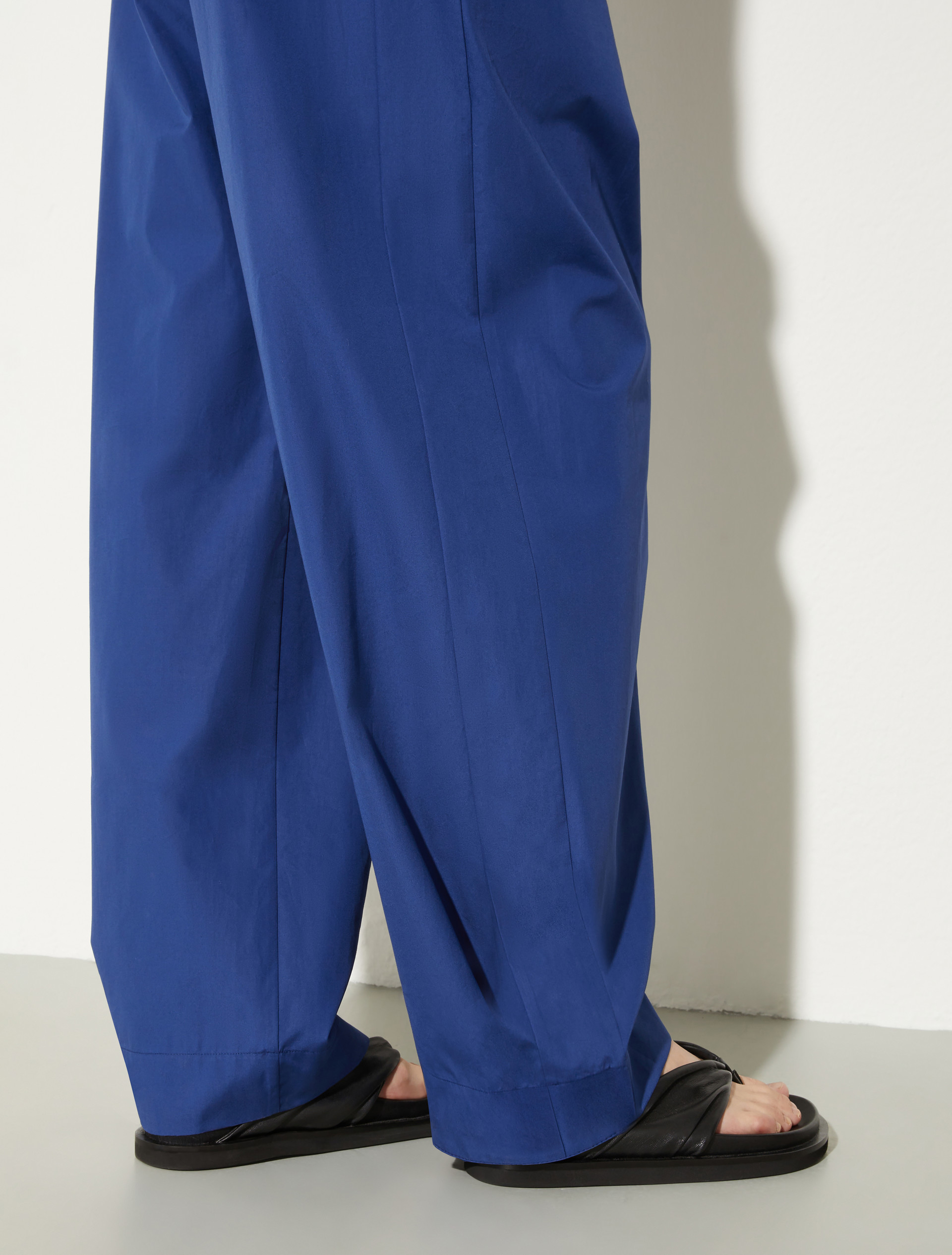 Wide-fit poplin trousers, navy | MAX&Co. Wide-fit poplin trousers - NAVY - MAX&Co. - 6