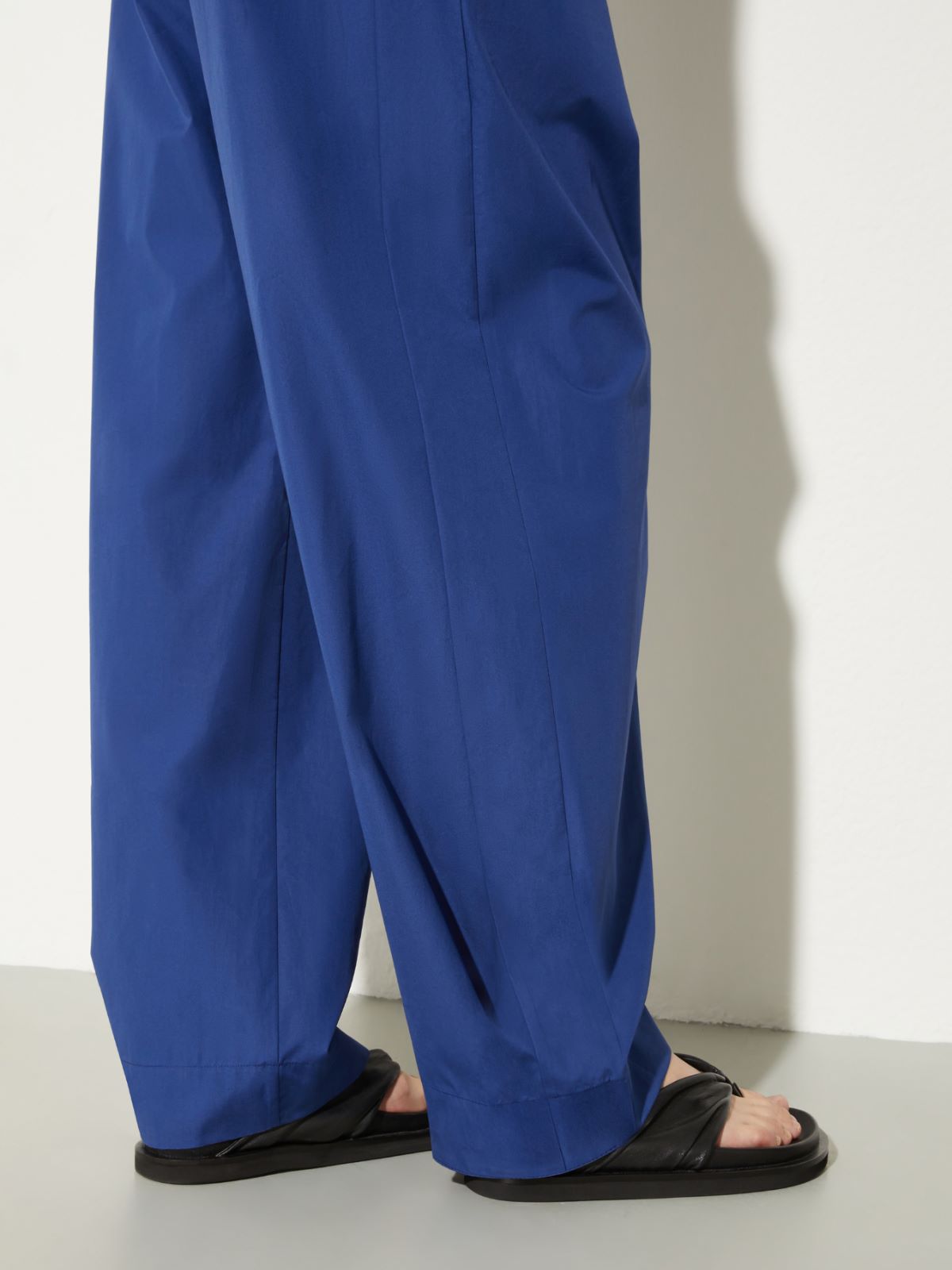 Wide-fit poplin trousers, navy | MAX&Co. Wide-fit poplin trousers - NAVY - MAX&Co. - 6