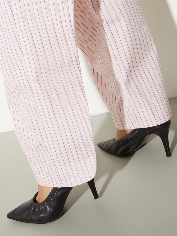 Wide-fit poplin trousers - MAX&Co. - 3