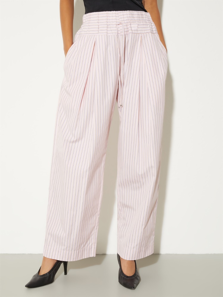 Wide-fit poplin trousers - MAX&Co.