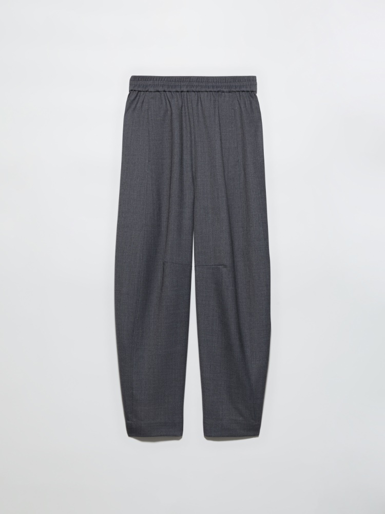 Barrel-leg grisaille trousers - GREY - MAX&Co.