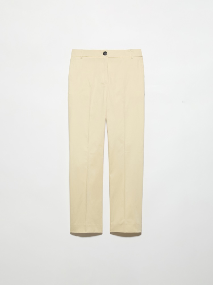 Slim-fit cotton-satin trousers - MAX&Co. - 5