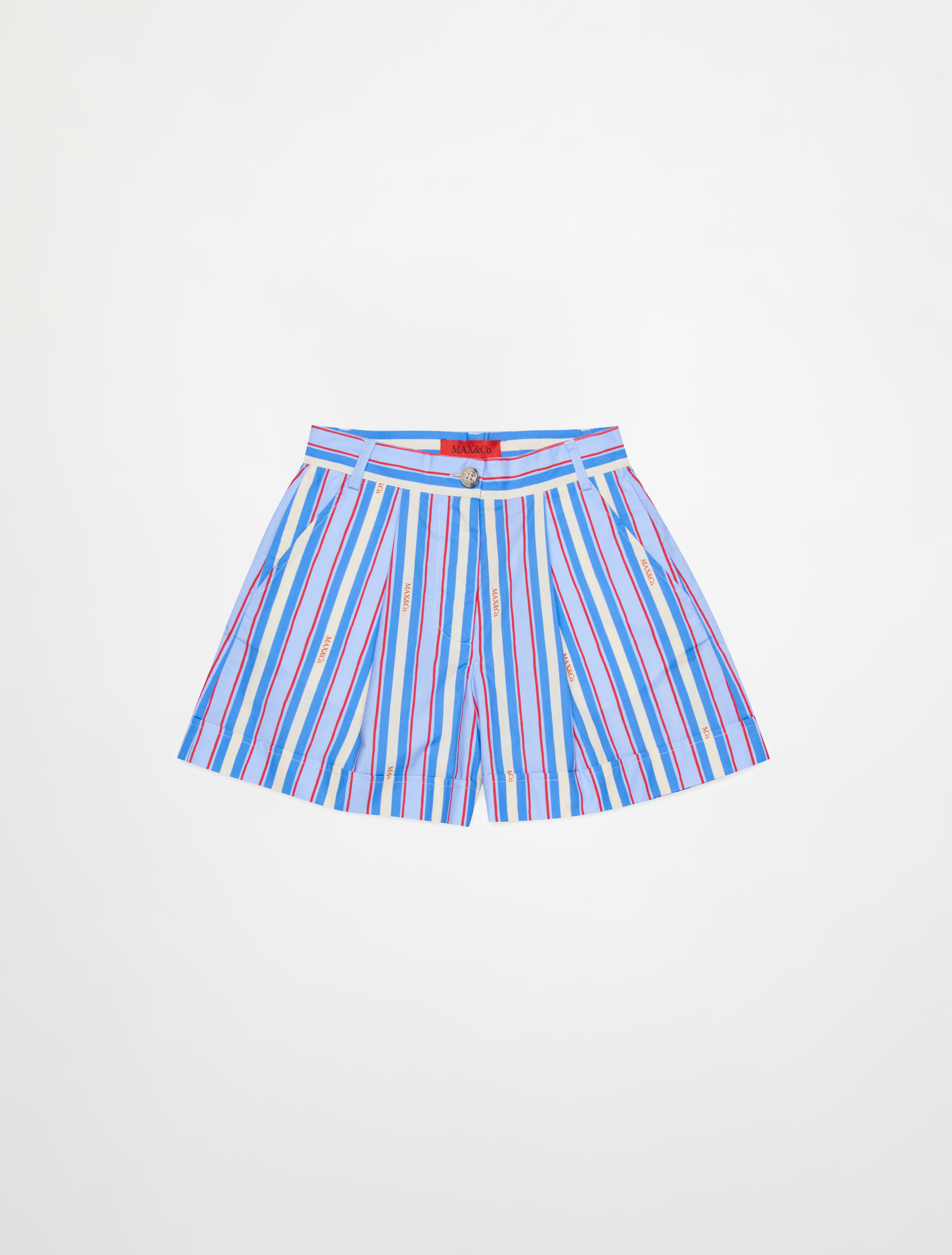 Shorts a rayas con logo KID - LIGHT BLUE - MAX&Co. - 3
