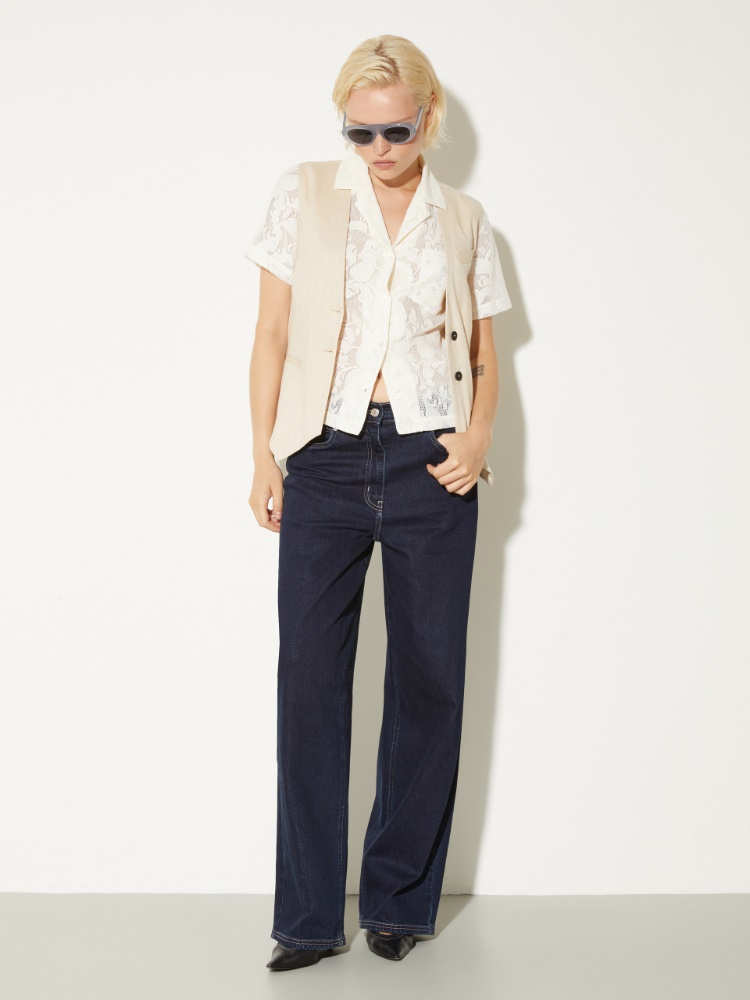 Linen and cotton gilet - MAX&Co. - 5