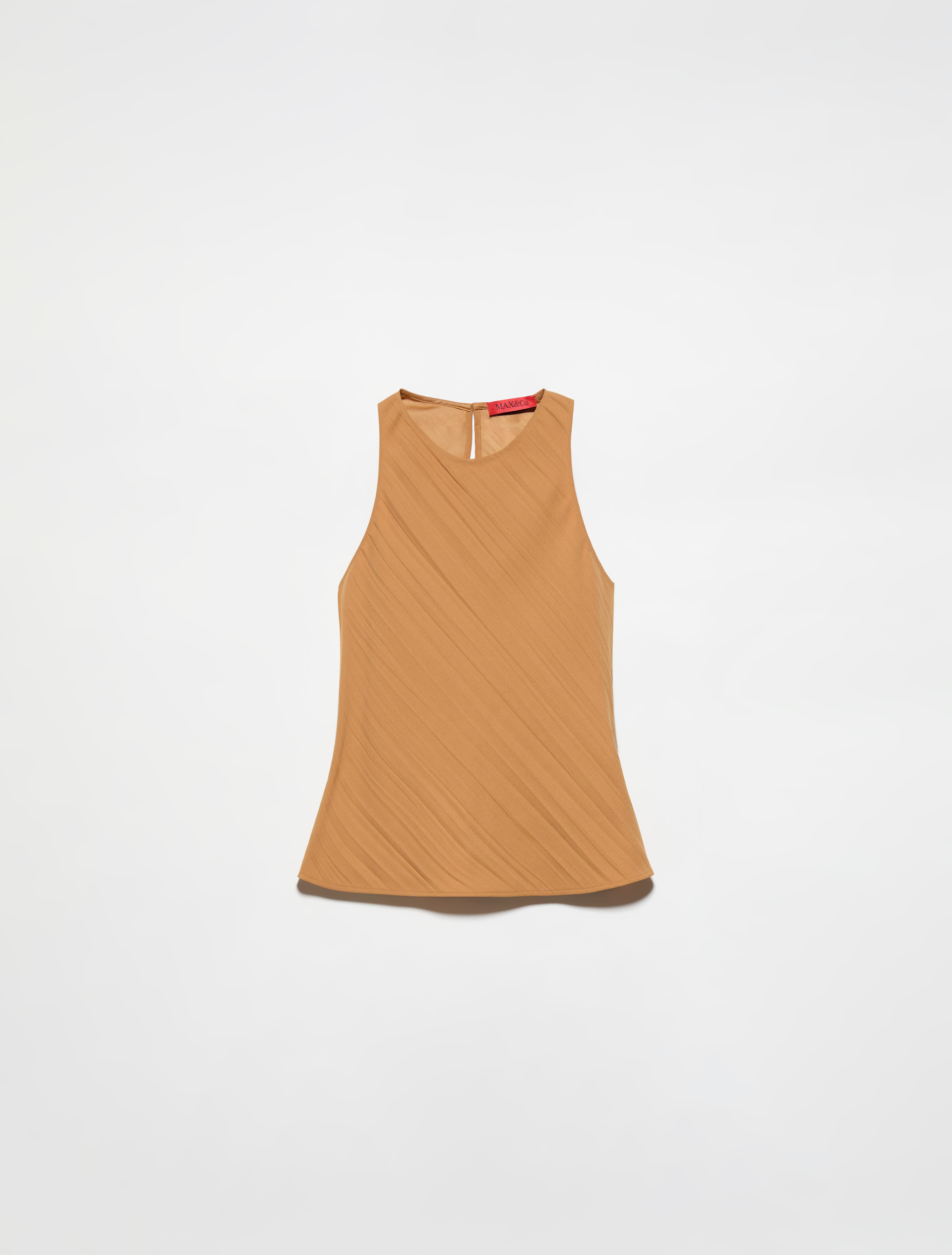 Crinkled envers-satin top - TERRA COTTA - MAX&Co. - 5