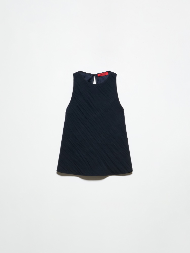 Haut en envers-satin froissé - BLEU NUIT - MAX&Co.