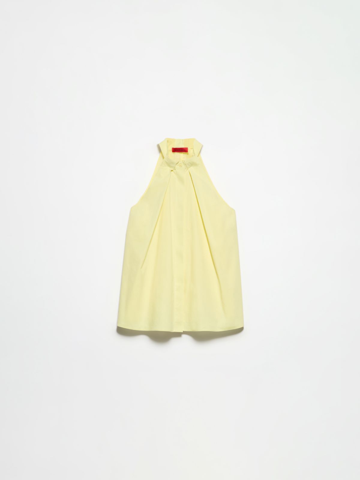 Neckholder-Top aus Popeline und Voile - ZITRONE - MAX&Co. - 5