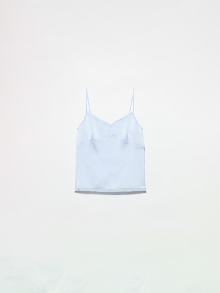 Fluid satin top - SKY-BLUE - MAX&Co.