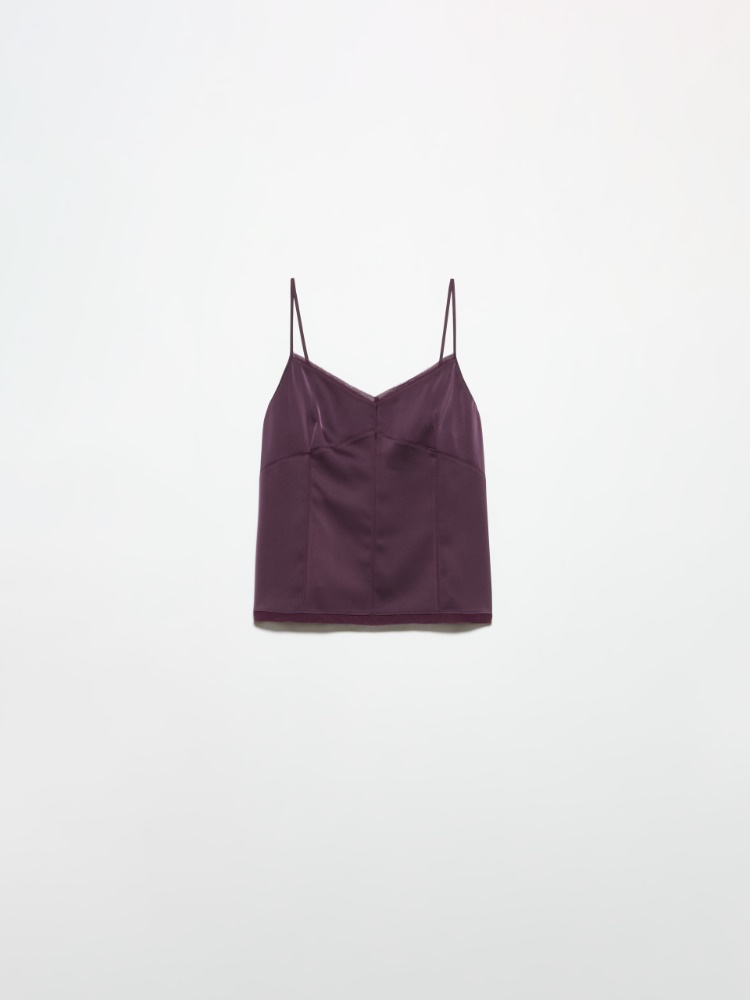 Top in raso fluido - MELANZANA - MAX&Co.