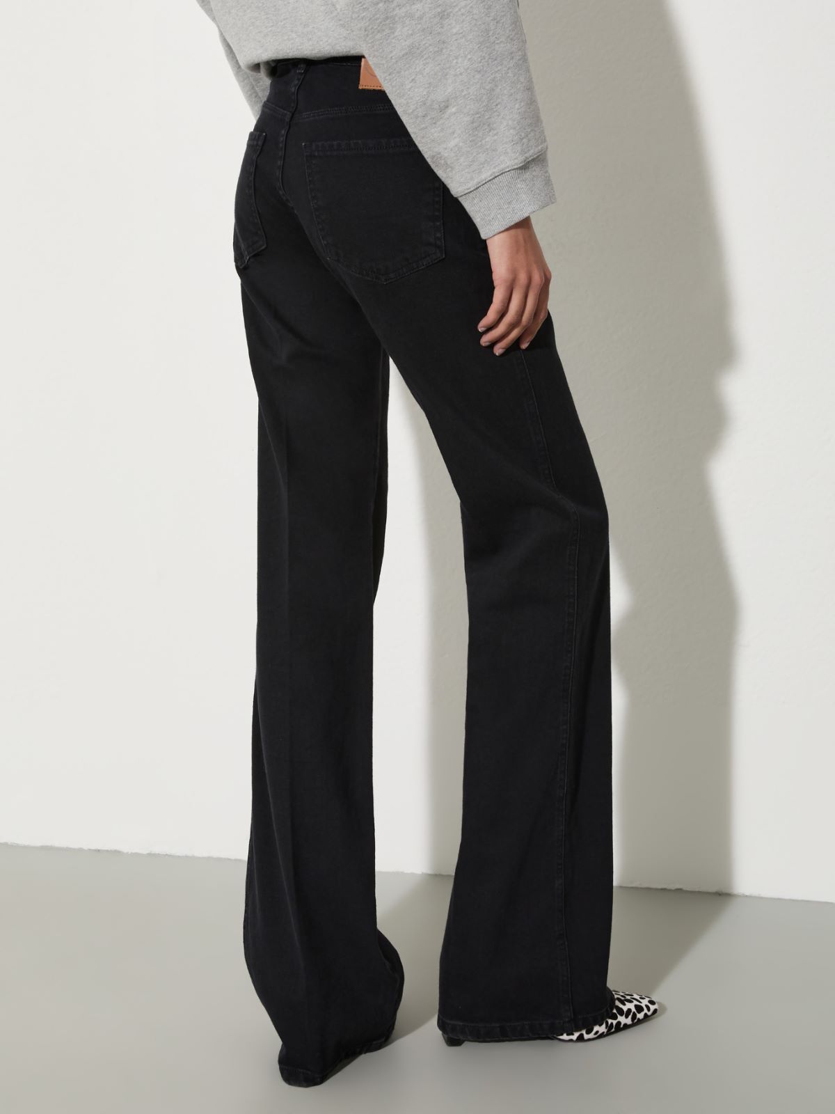 Bootcut black denim jeans, black | MAX&Co. Bootcut black denim jeans - BLACK - MAX&Co. - 2