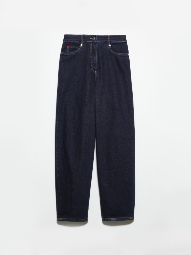 [クルスカ]  リラックス フィット ジーンズ リ エディット - NAVY - MAX&Co.