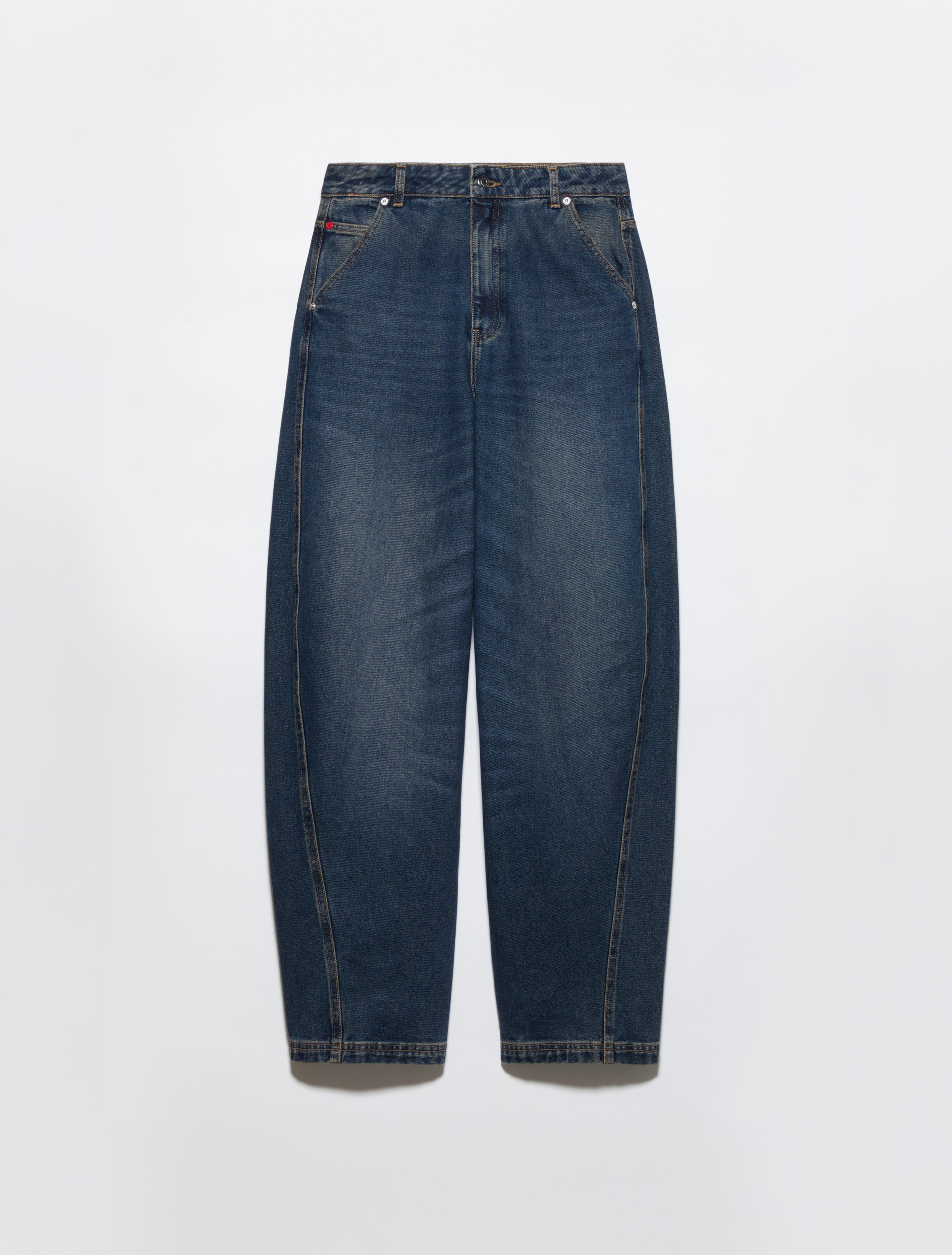 Re-Edit Barrel Leg Jeans, blau | MAX&Co. Re-Edit Barrel Leg Jeans - BLAU - MAX&Co. - 5