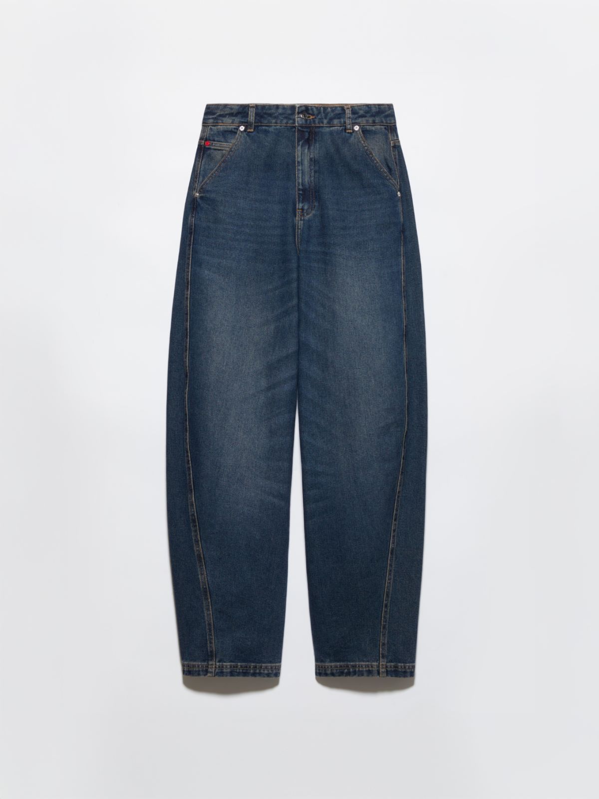 Re-Edit Barrel Leg Jeans, blau | MAX&Co. Re-Edit Barrel Leg Jeans - BLAU - MAX&Co. - 5