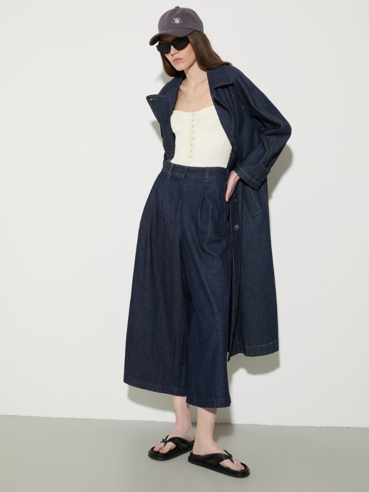 Textured denim maxi culottes - MAX&Co. - 4